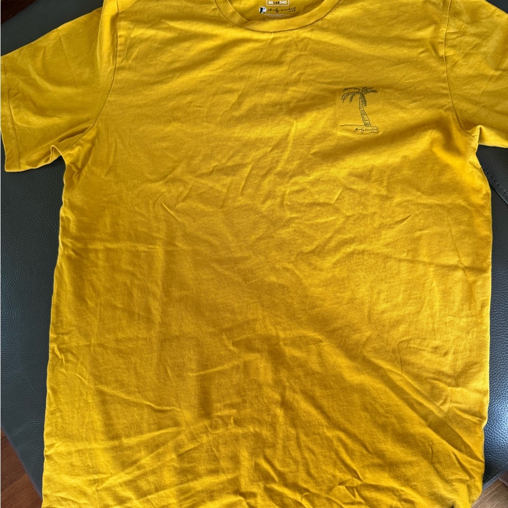 Billabong Men's Vibrant Yellow Short Sleeve Tee - Picture 4 of 5